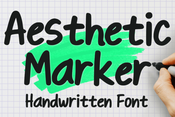 Aesthetic Marker: A Handwritten Font for Editorial Design