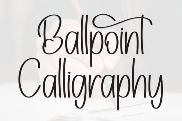 Ballpoint Calligraphy Font for Branding