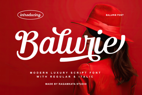 Balurie Regular: A Luxurious Script Font for Crafters