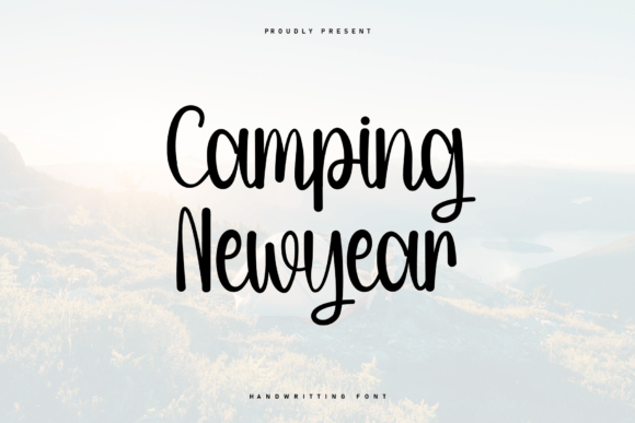 Camping Newyear Font for Small Business Branding
