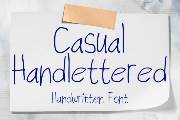 Casual Handlettered Font for Modern Web Design