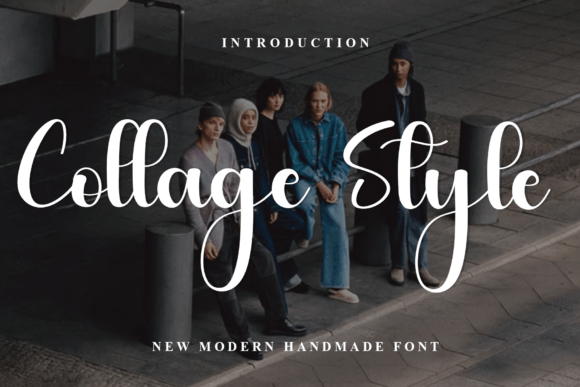 Collage Style: A Festive Typeface for Branding