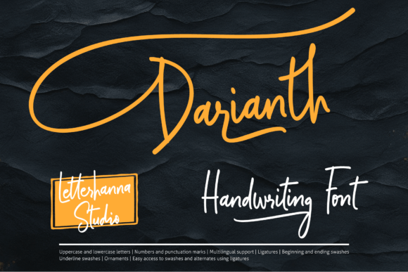 Darianth: A Script Font for Modern Web Design