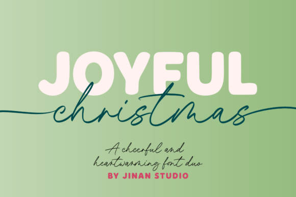 Joyful Christmas Duo Font for Web Design