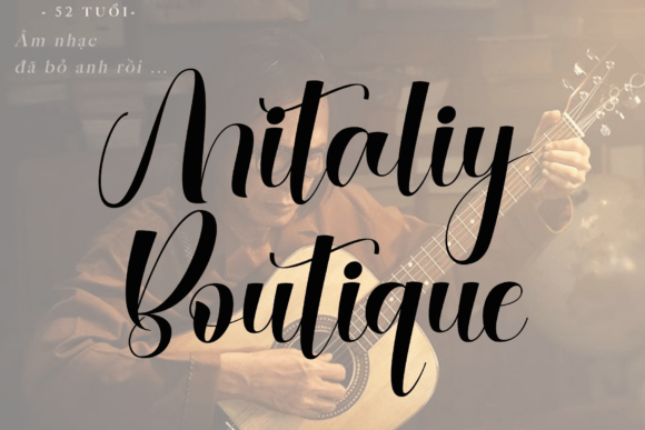 Mitaliy Boutique: A Timeless Handwritten Font for Editorial Design