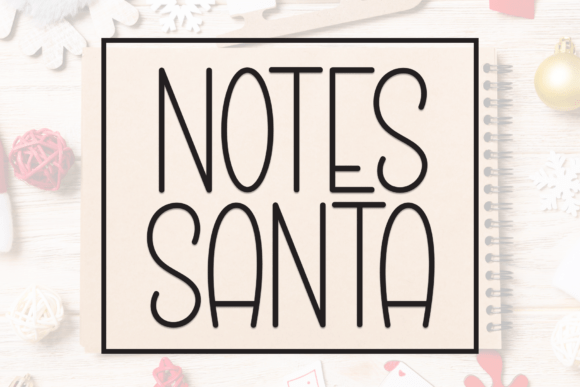 Notes Santa Font: Warmth for Handmade Designs