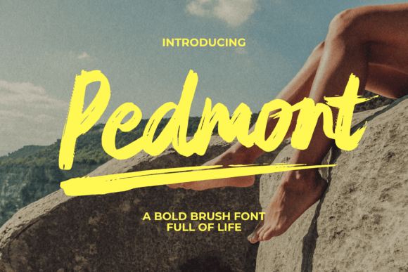 Pedmont Font: Hand-Drawn Charm for Makers
