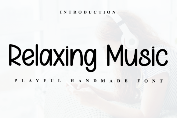 Relaxing Music Font: A Calm Typeface for Branding