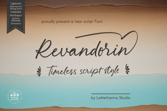 Revandorin: A Bold Script Font for Makers