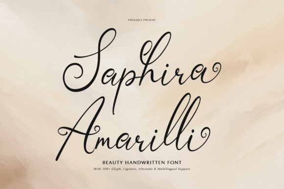 Saphira Amarilli: A Handwritten Font for Makers