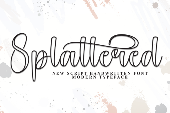 Splattered Font: A Playful Script for Makers