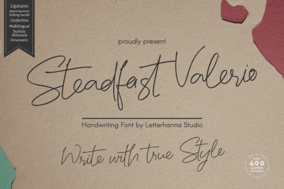 Steadfast Valerio: A Refined Script Typeface
