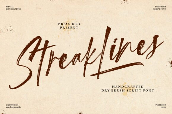 Streaklines: A Versatile Script Font for Modern Branding