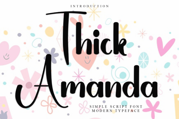 Thick Amanda: A Festive Typeface for Holiday Campaigns
