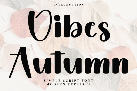 Vibes Autumn Typeface for Festive Branding